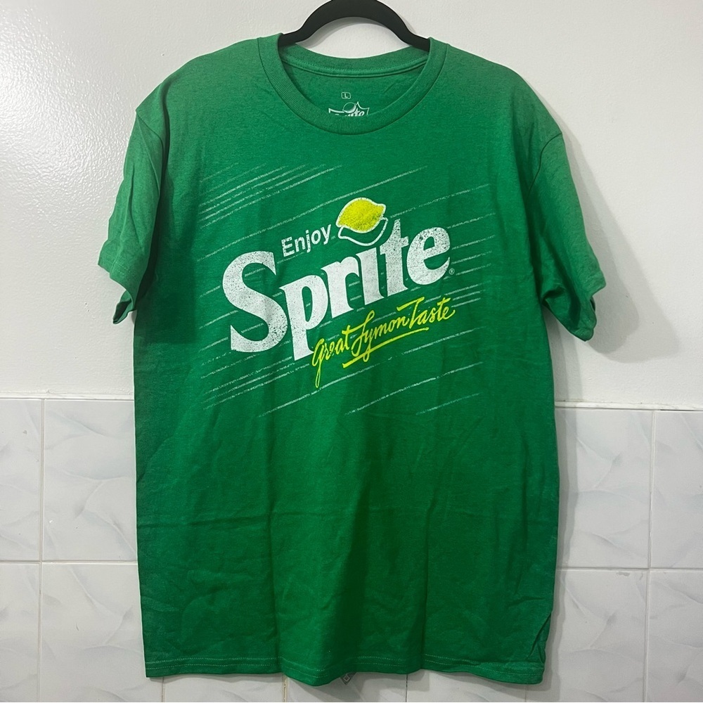 Sprite Classic Logo Design T-Shirt Large Unisex Licensed Retro Streetwear 90s